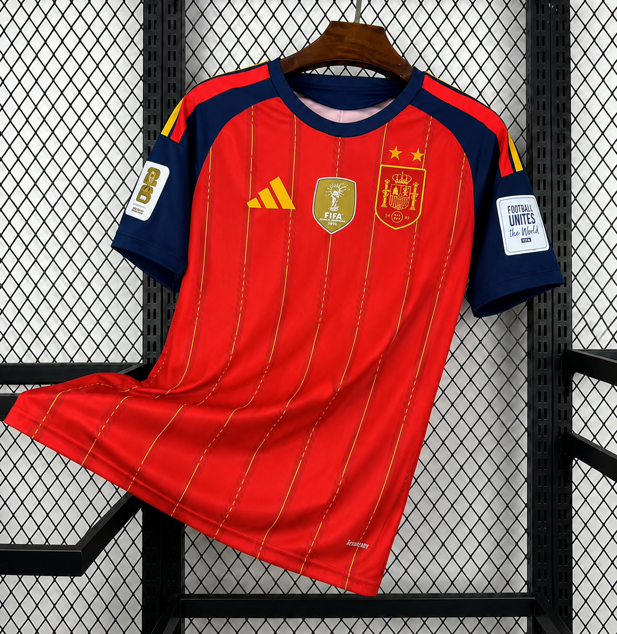 camiseta españa roja 26/27 (parches)